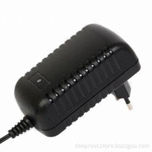 Power Supply for CCTV Cameras with 24W Maximum Output Power, Europe Plug, CE Certified